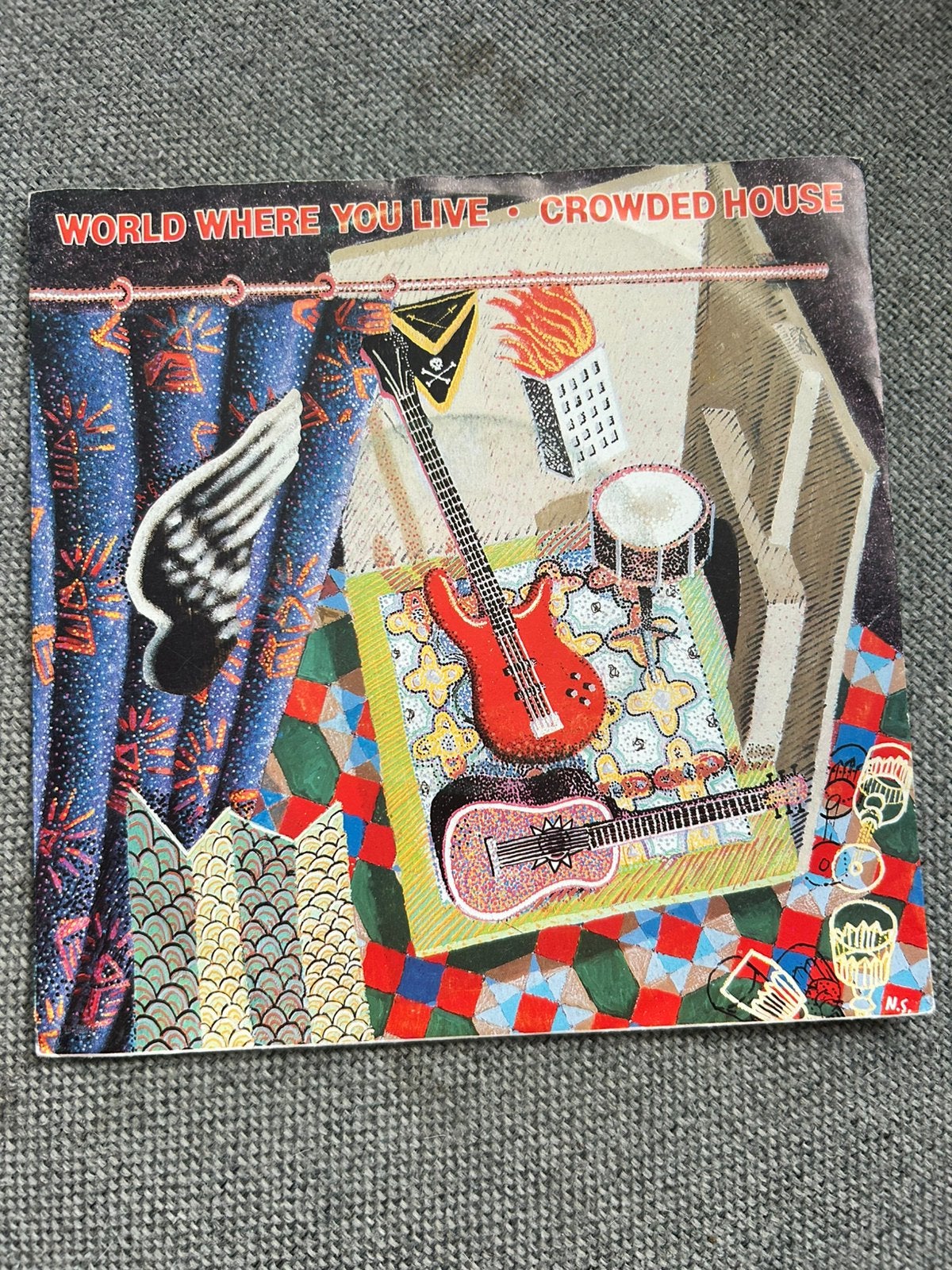 Crowded House World Where You Live, Ophalen of Verzenden, Zo goed als nieuw, 7 inch, Pop