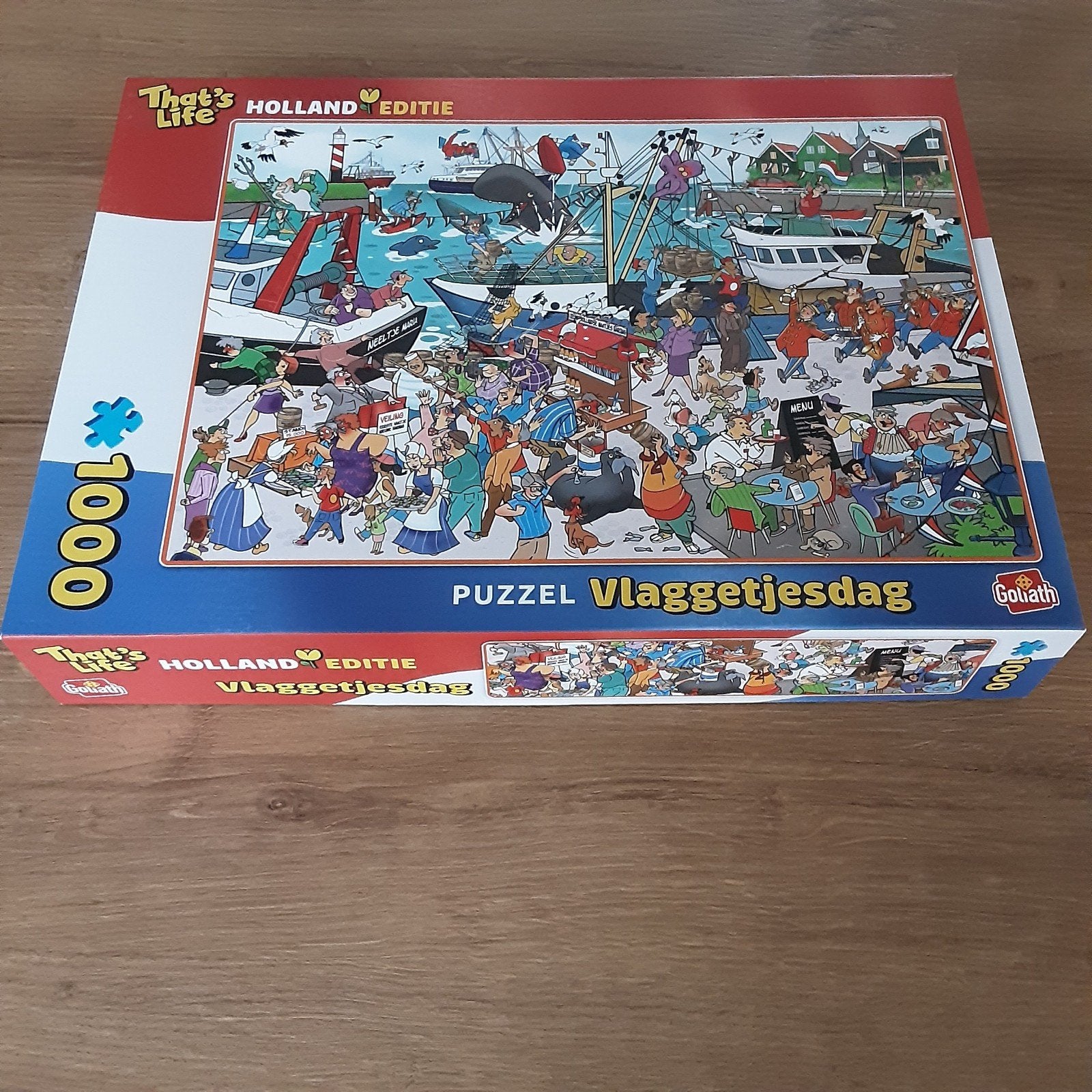Nieuwe Goliath Puzzel Vlaggetjesdag - Holland Editie 1000 st, Ophalen of Verzenden, 500 t/m 1500 stukjes, Nieuw, Legpuzzel