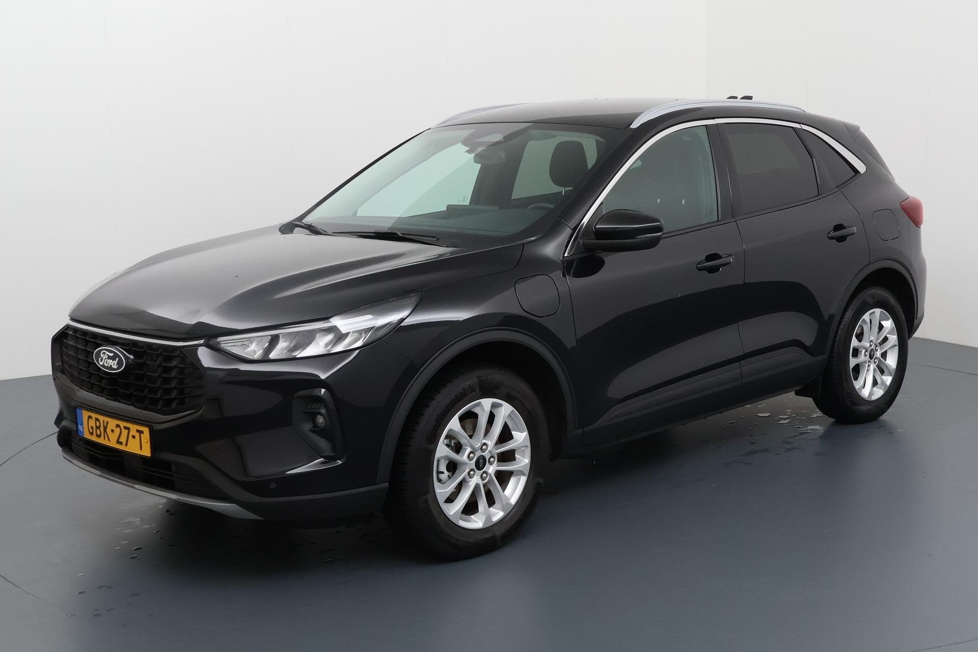 Ford Kuga 2.5 PHEV Titanium Elektrisch rijden met de rust va, Auto's, Gebruikt, Euro 6, Zwart, Bedrijf