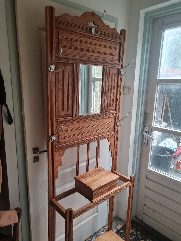 Antieke massief eiken wandkapstok, Heikant 21 Kaatsheuvel, Belle Vieille Brocante, Zo goed als nieuw, Jolandamonsieurs@gmail.com