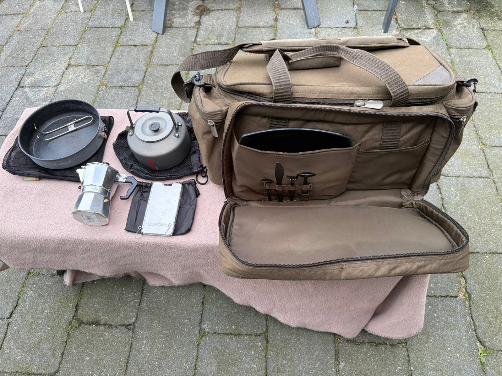 Nash 30 years foodbag carryall / vistas met inhoud, Ophalen of Verzenden, Gebruikt, Overige typen