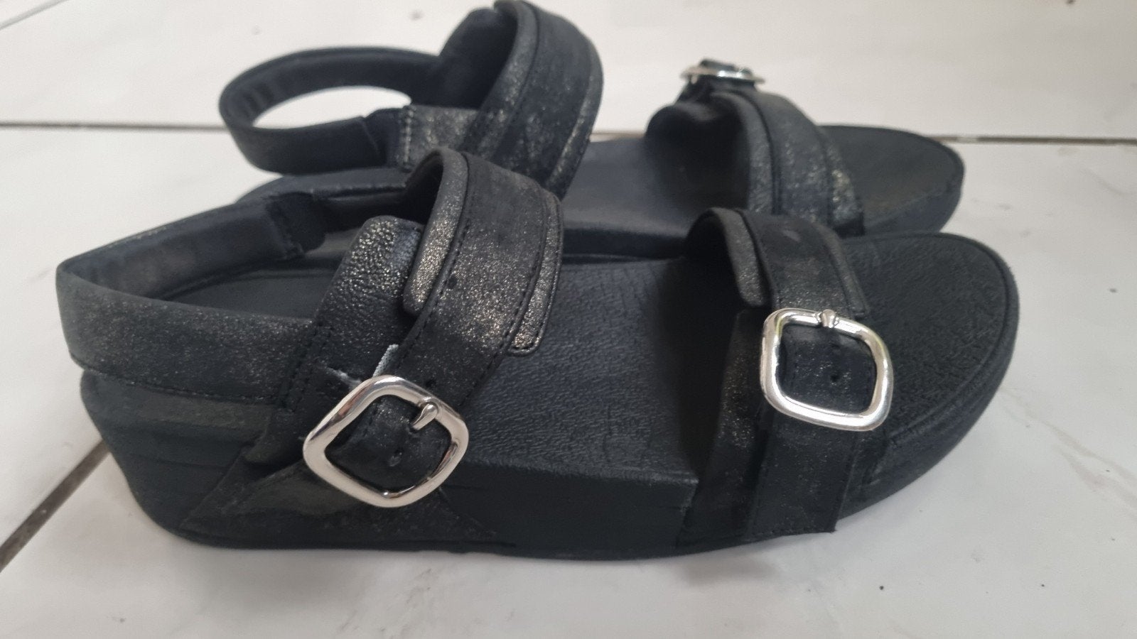 FitFlop sandalen maat 38, Verzenden, Zwart, FitFlop, Sandalen of Muiltjes