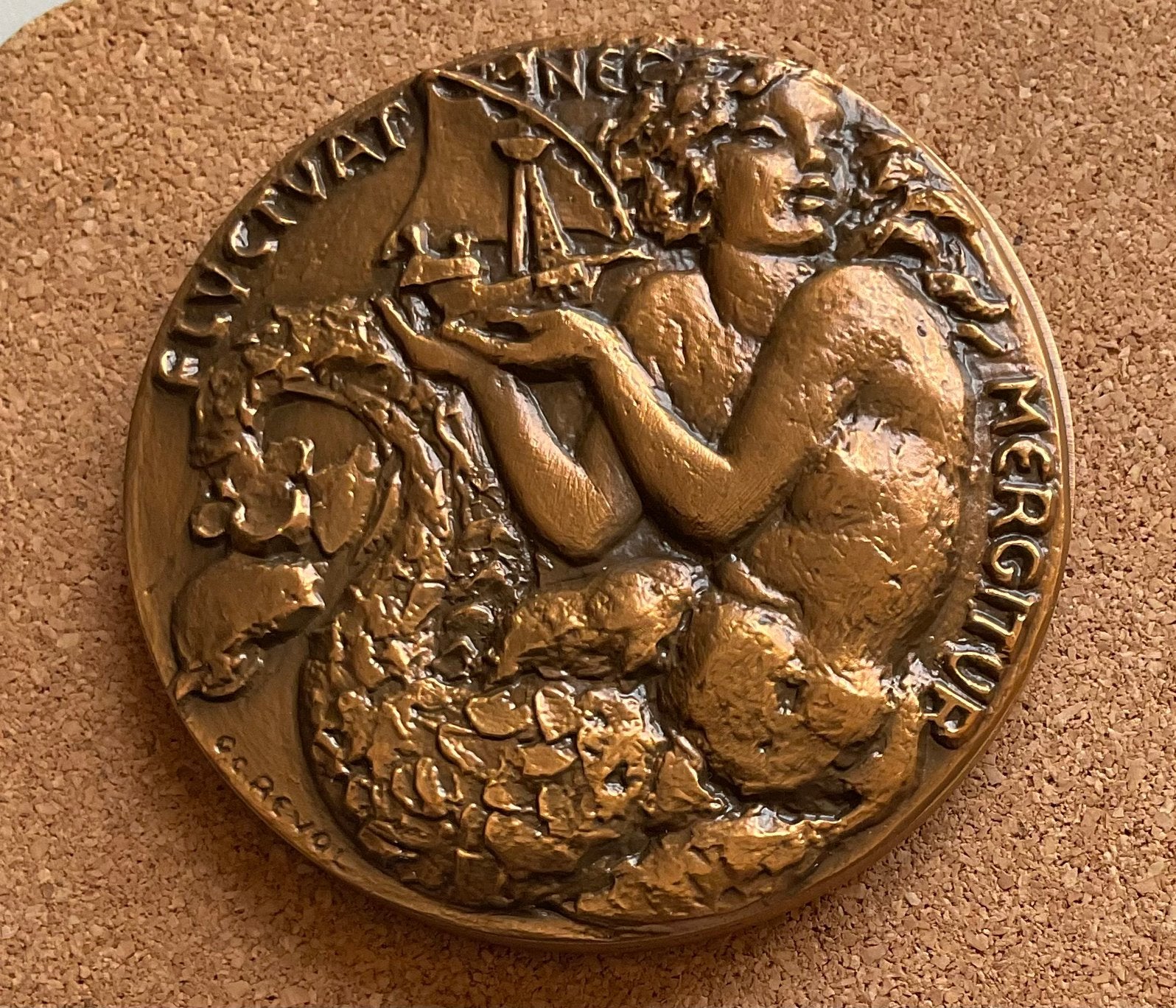 Penning - MEDAILLE 1980 GUY CHARLES REVOL CONGRES IFA PARIS, Ophalen of Verzenden, Overige materialen, Buitenland
