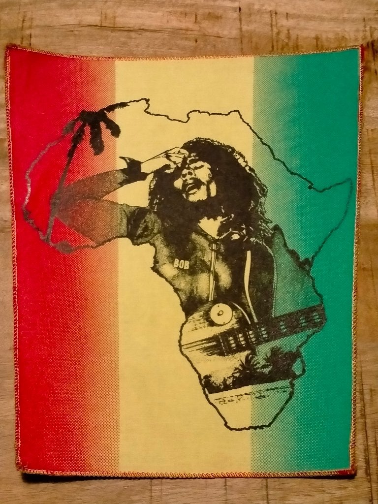 Bob Marley Jamaica vintage reggae muziek backpatch patch, Verzamelen, Verzenden, Gebruikt, Kleding