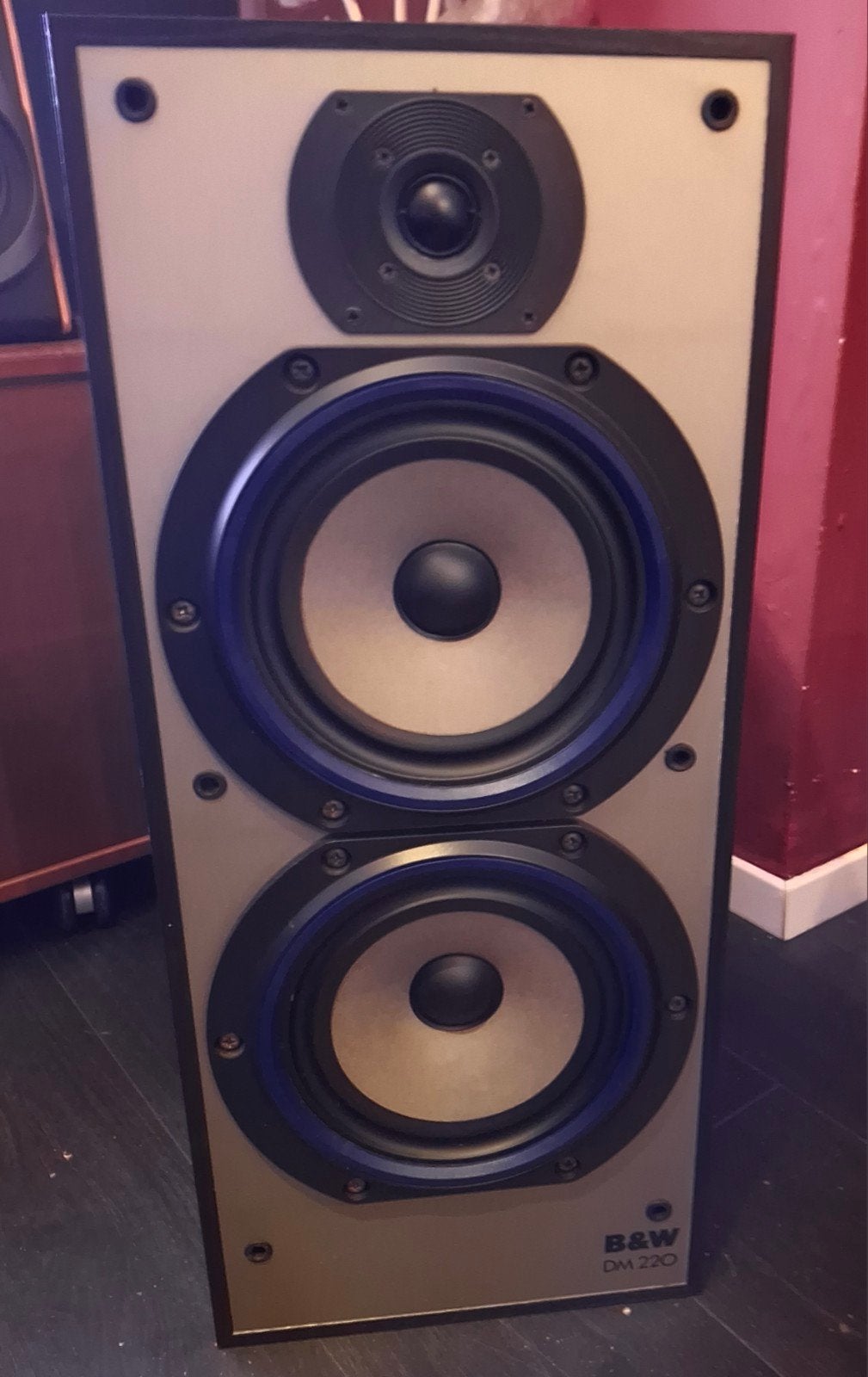 B&W DM220 Vloerstaande Luidspreker - Vintage Geluid, Ophalen, Vloerstaande luidspreker, Gebruikt, 60 tot 120 watt