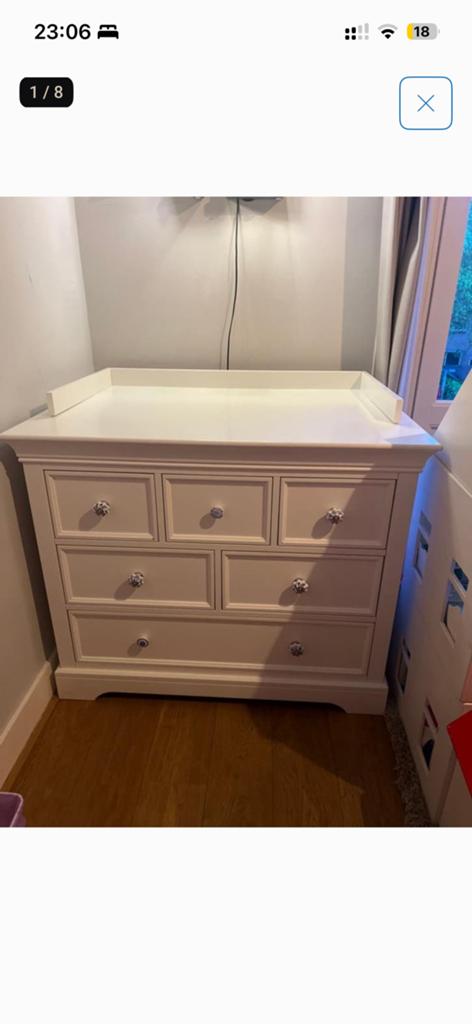Kidsmill Chateau E4 Commode Wit (zonder bladvergroter), Kinderen en Baby's, Kinderkamer | Commodes en Kasten, Ophalen, Gebruikt