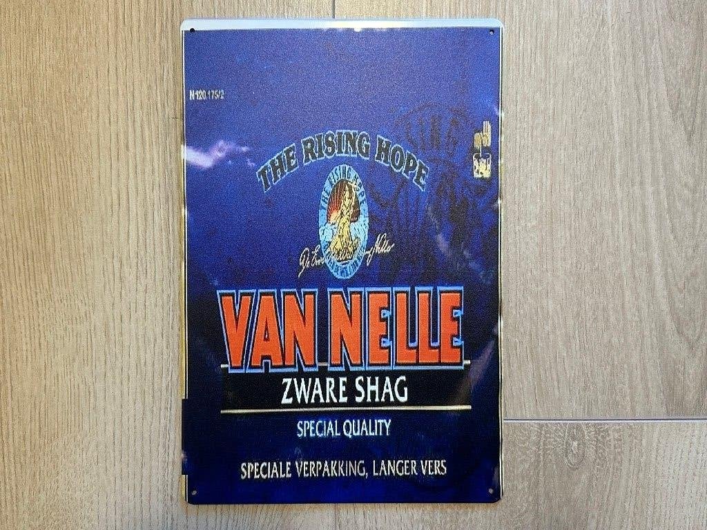 Reclamebord Van Nelle - Zware Shag 20x30, Ophalen of Verzenden, Reclamebord