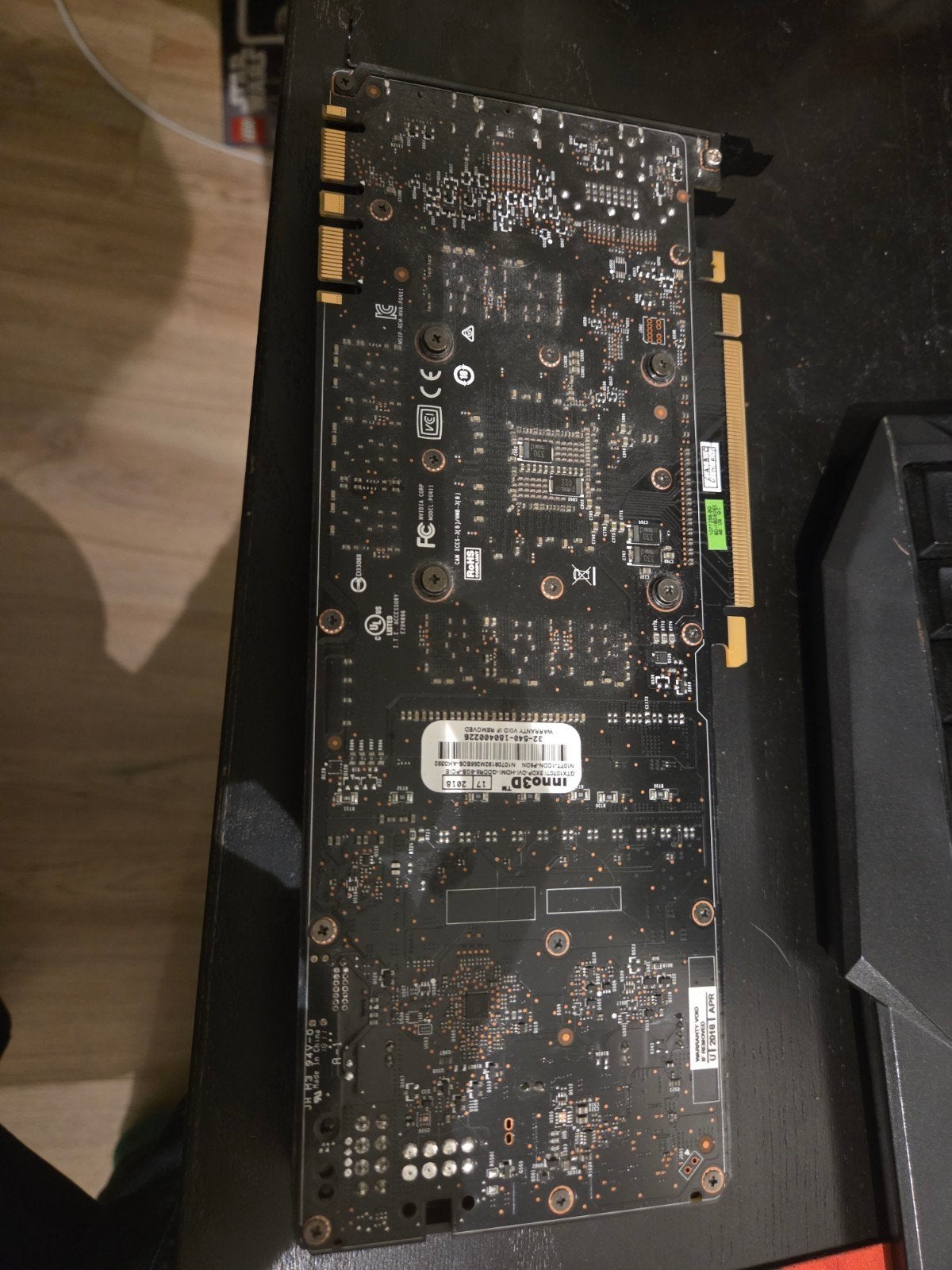 Inno3D GeForce GTX 1070 Ti 8GB GDDR5, Computers en Software, PCI-Express 3, Gebruikt, DisplayPort, Ophalen of Verzenden