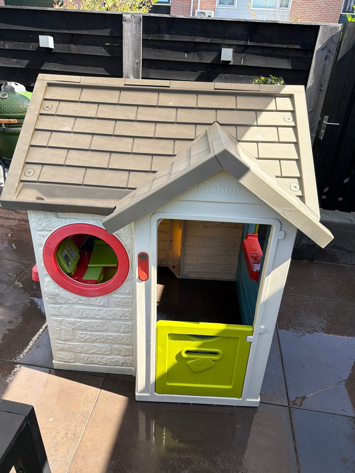 Smoby speelhuisje met keuken en bel, Ophalen, Gebruikt, Kunststof