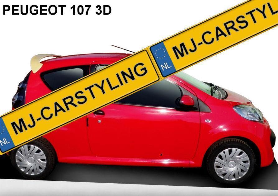 Peugeot 107 3D - Dakspoiler, Auto diversen, Tuning en Styling, Ophalen of Verzenden, MJ-Carstyling, Info@mj-carstyling.net, Sibeliusstraat 81 5011JH Tilburg