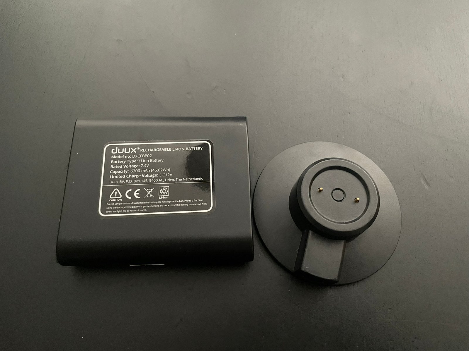 Duux ventilator batterypack accu met dock, Witgoed en Apparatuur, Ventilatoren, Ophalen of Verzenden, Zo goed als nieuw, Statiefventilator