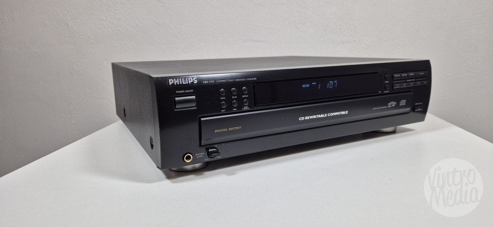 Philips CDC775 CD-Speler | CD-Wisselaar | 5 CD's | CDC 775, Ophalen of Verzenden, Refurbished, Philips, Wisselaar
