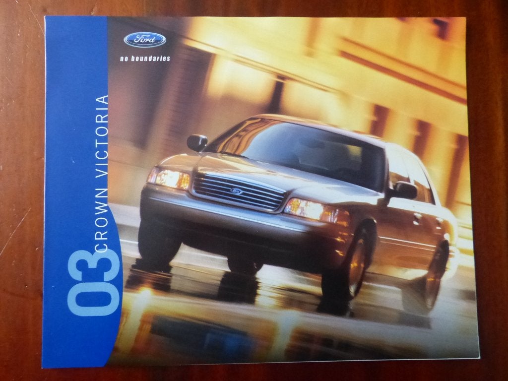 Ford USA Crown Victoria 2003 brochure USA, Verzenden, Zo goed als nieuw, Ford