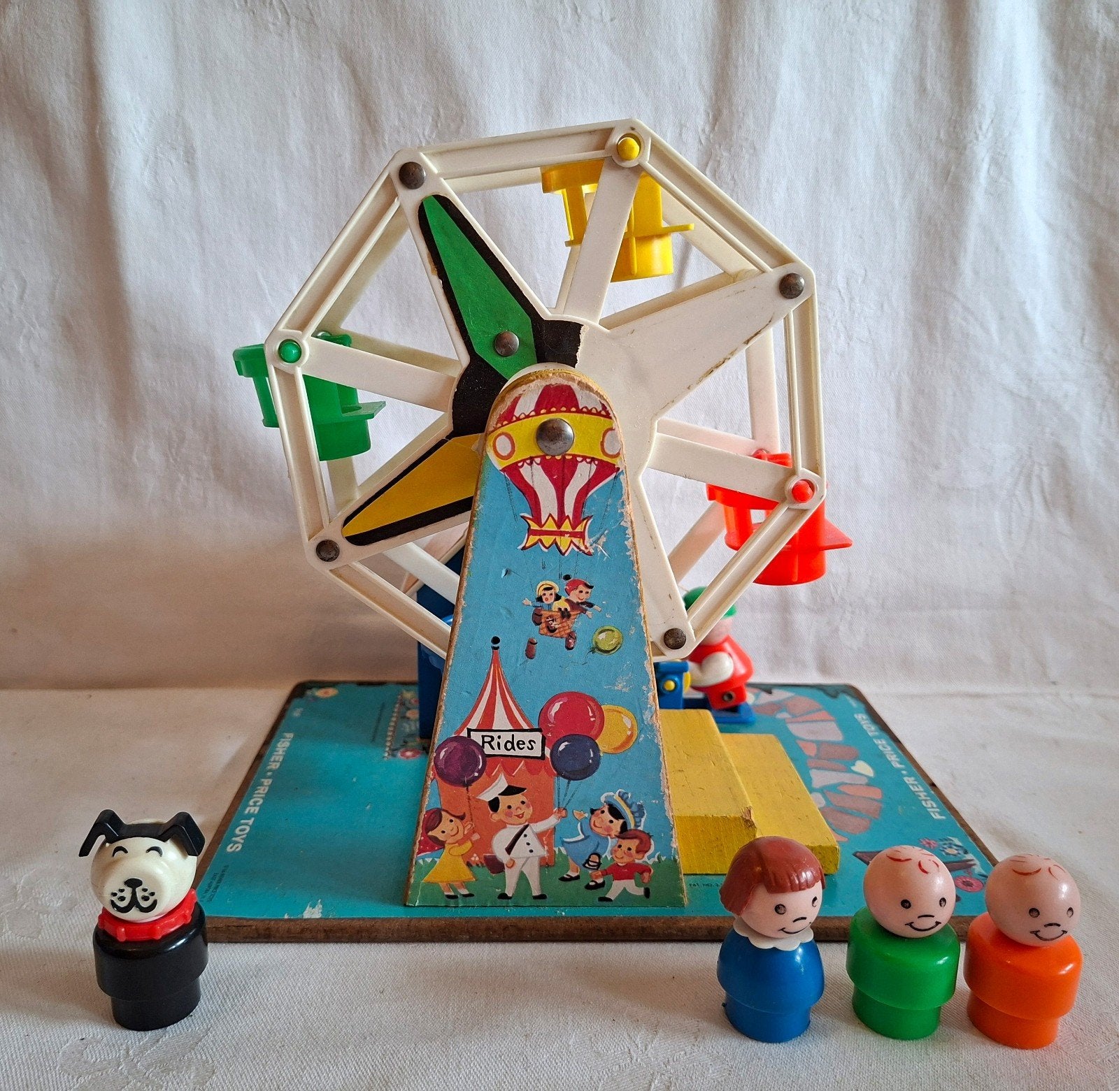 Vintage Fisher Price Ferris Wheel Reuzenrad jaren '60, Ophalen of Verzenden, Gebruikt, Speelset, Met geluid