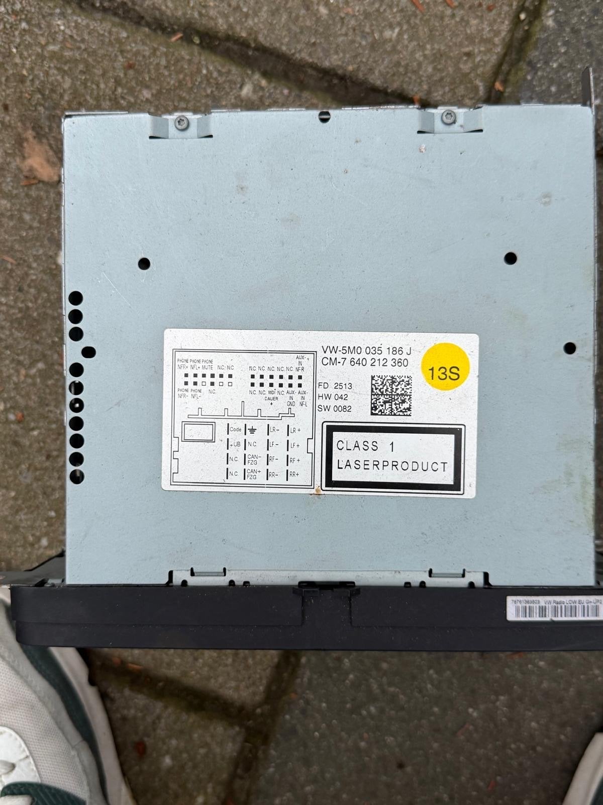 Volkswagen Sharan Radio RCD 310 - VW 5M0 035 185 J, Ophalen of Verzenden, Gebruikt