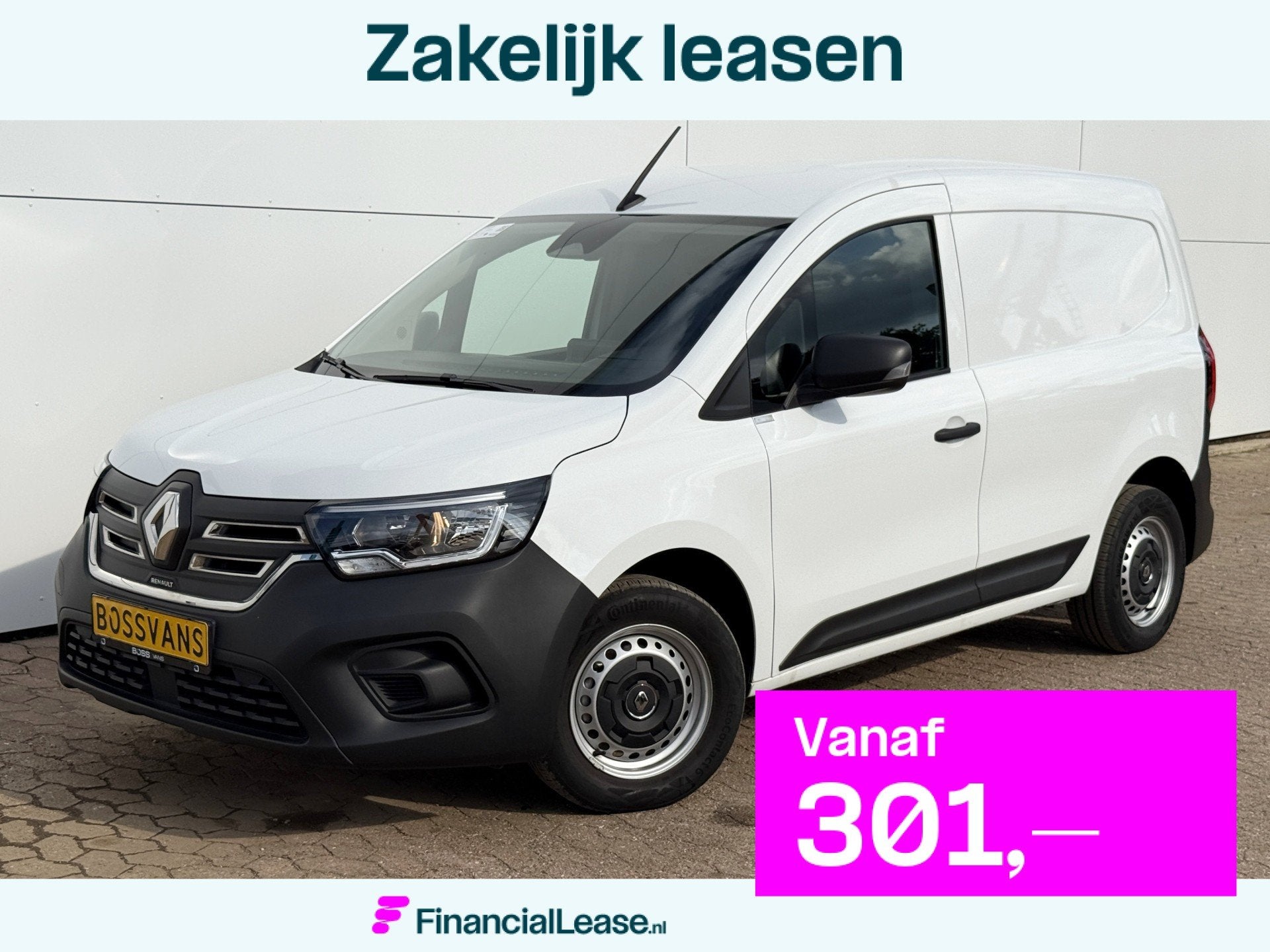 Renault Kangoo E-Tech 45kWh 122PK Elektrisch L1 300km WLTP 9, 45 kWh, Stof, Gebruikt, Zwart