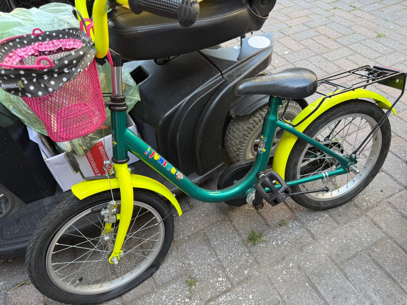 Kinderfiets, Ophalen of Verzenden, Zo goed als nieuw, Minder dan 16 inch
