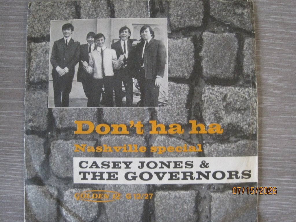 Casey Jones & The Governors   -  Don't ha ha, Fotohoes, 7 inch, Ophalen of Verzenden, Zo goed als nieuw