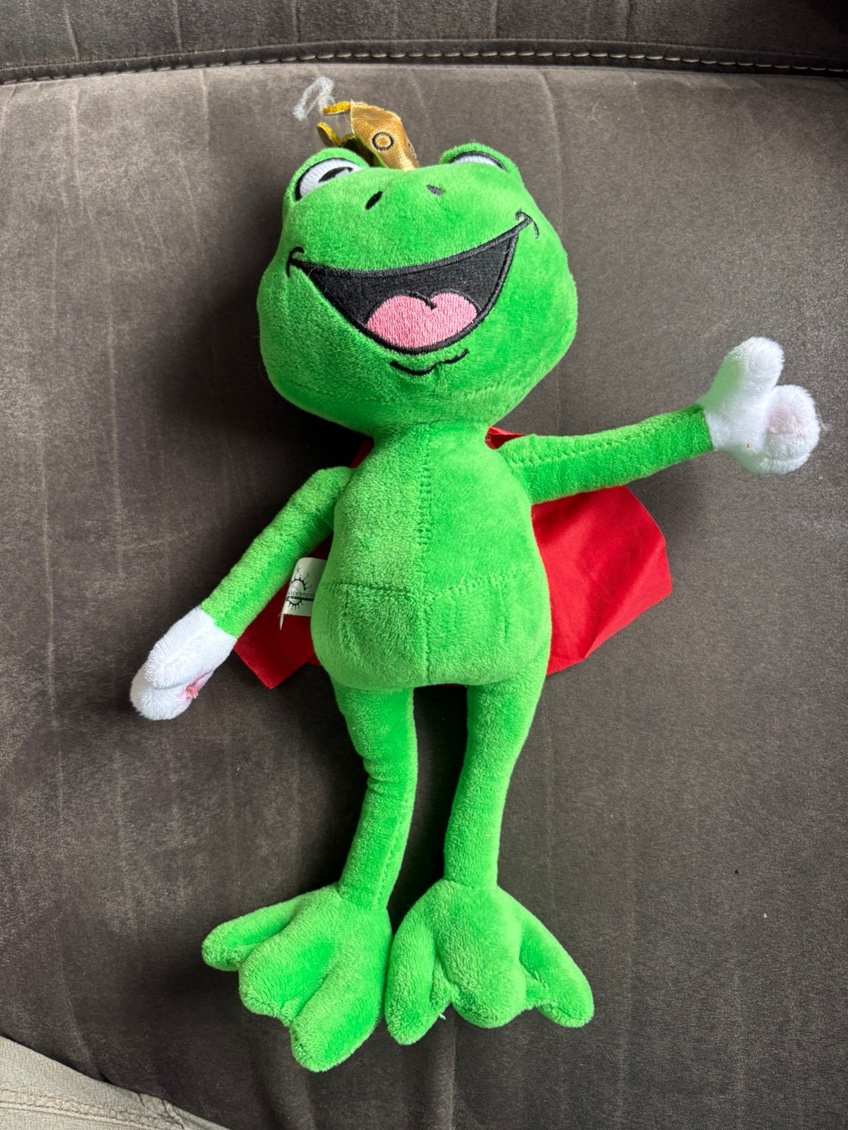 Capfun Sprookjescamping knuffel - Lodewijk de Kikkerprins, Kikker, Overige merken, Ophalen of Verzenden, Zo goed als nieuw