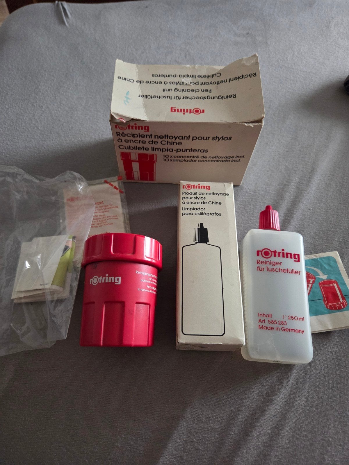 Rotring Teken Schoonmaakset - Gebruikt, Ophalen of Verzenden, Gebruikt, Overige typen