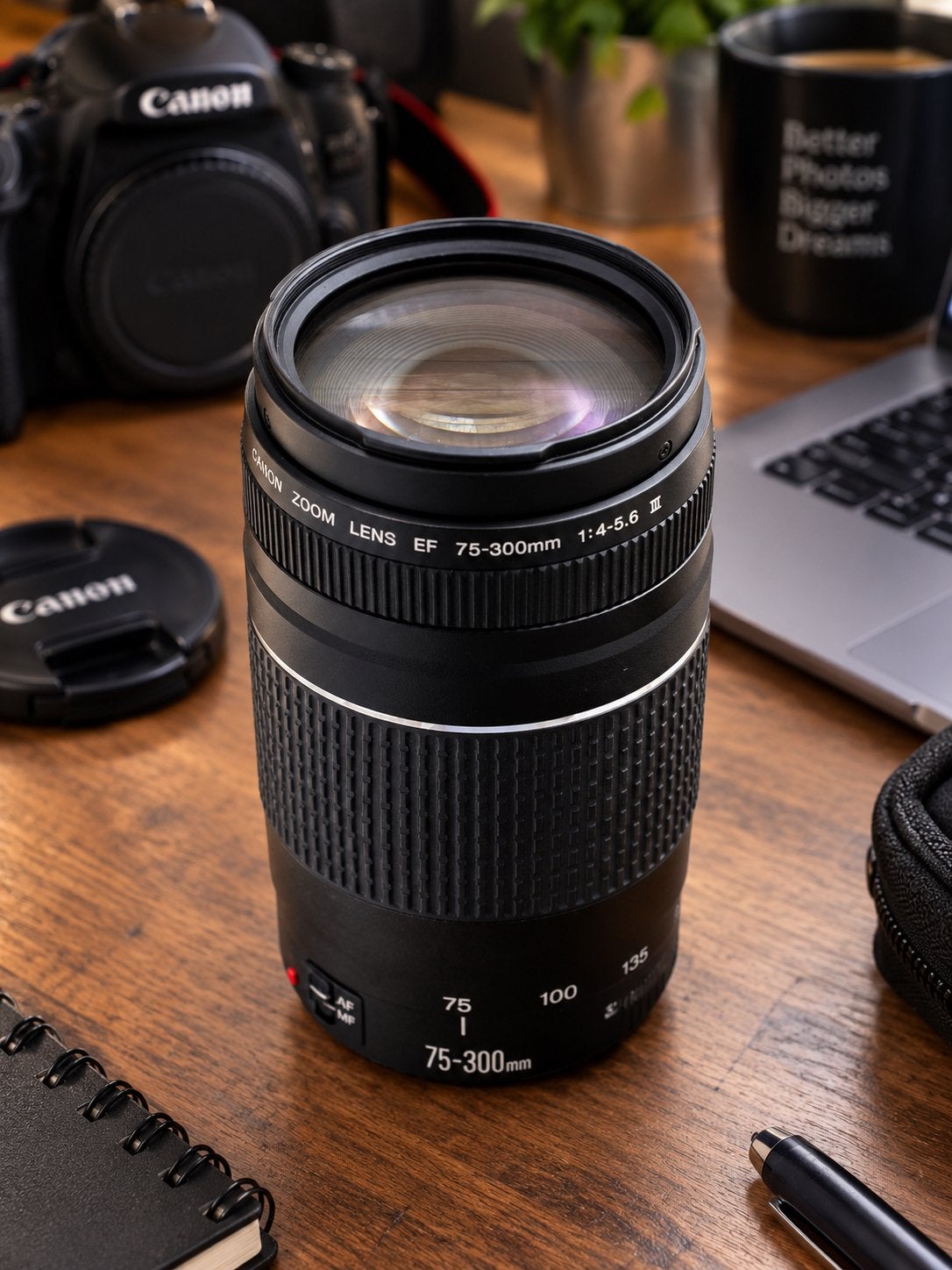 Canon 75-300mm telelens, Ophalen of Verzenden, Zo goed als nieuw, Canon, Telelens