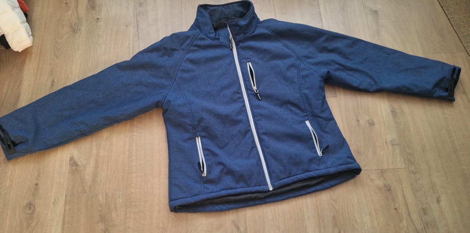 Nielsson Softshell Jas Maat XXXXL, Blauw, Maat 46/48 (XL) of groter, Ophalen of Verzenden, Zo goed als nieuw
