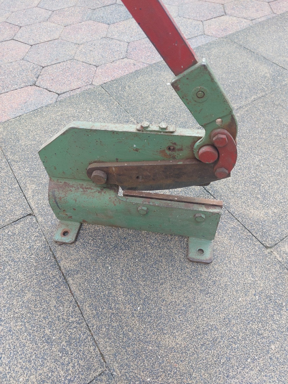 Hefboom Plaatschaar, Ophalen, Gebruikt, Snijgereedschap