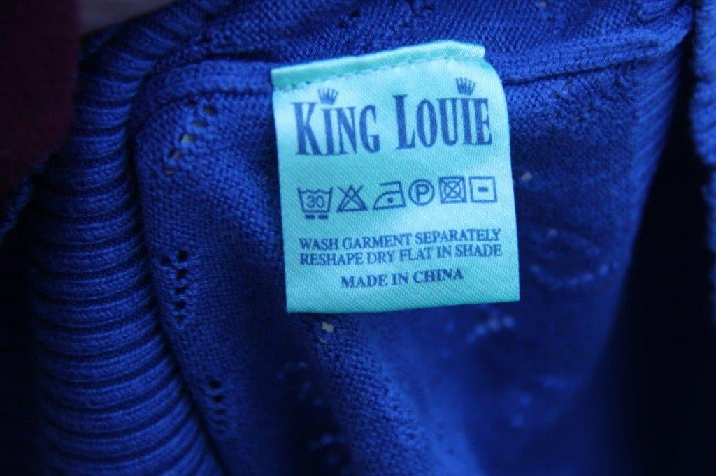 Vest blauw King Louie mt S Vaste prijs, Blauw, Ophalen of Verzenden, Zo goed als nieuw, King Louie