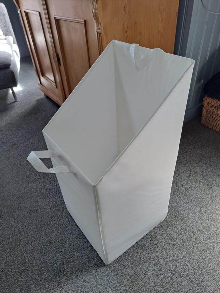 2 Wasmanden voor Ikea NYSJÖN kast - Zo goed als nieuw, Ophalen, Zo goed als nieuw, Wit, Textiel