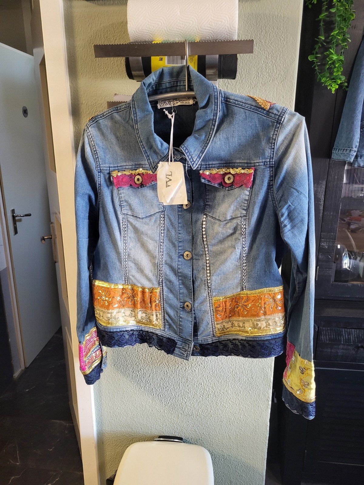 jeans jasje  gepimpt, Ophalen of Verzenden, Nieuw, Blauw