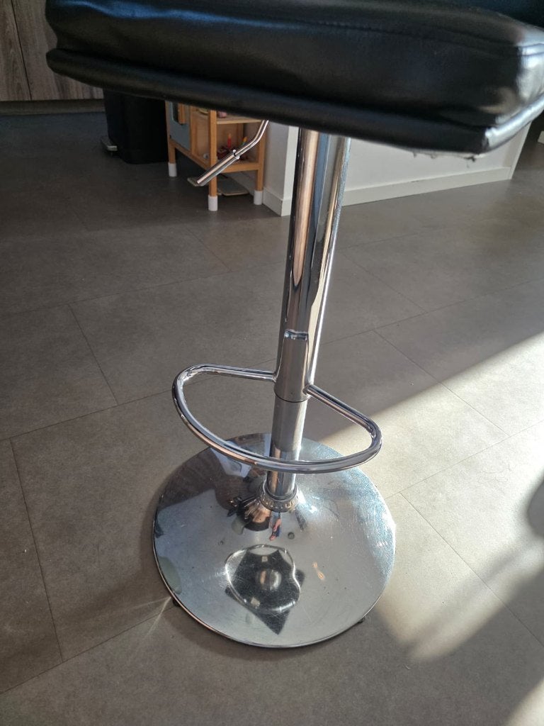 Set van 4 Barkrukken - Ophalen Meerstad, Ophalen, Gebruikt, In hoogte verstelbaar, 60 tot 90 cm