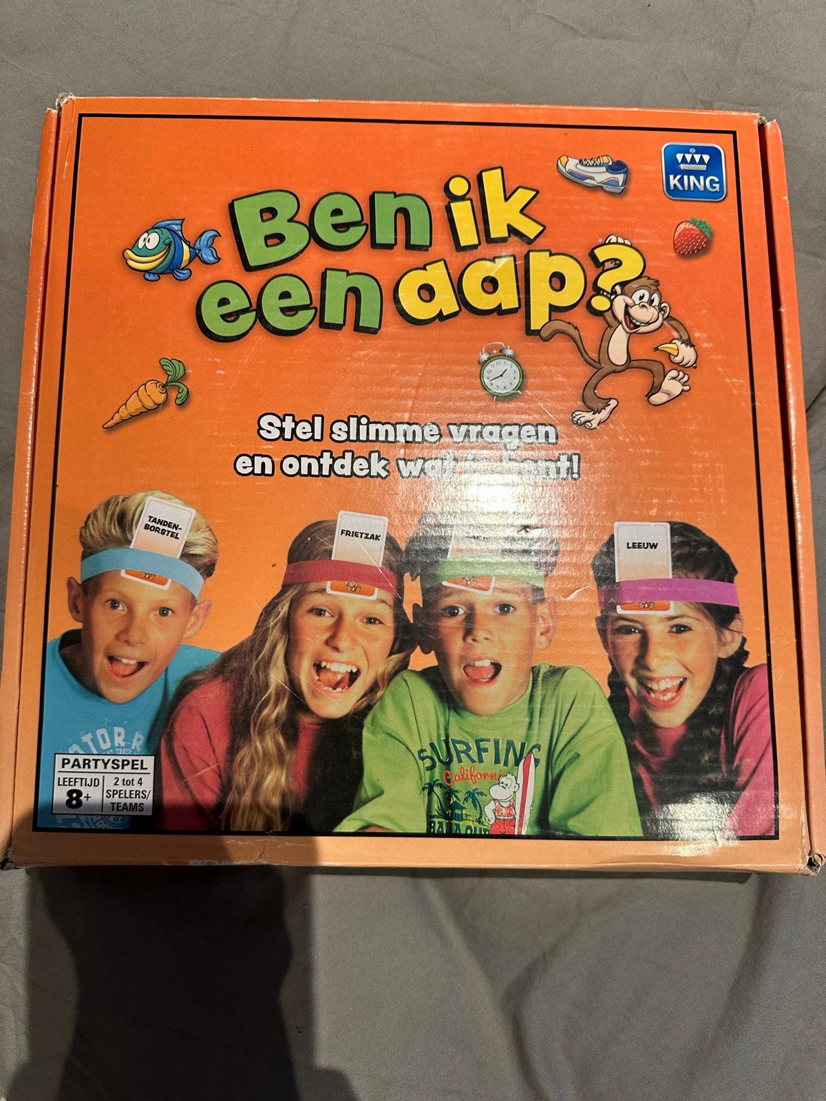 Ben ik een aap? - Hilarisch raadspel voor het hele gezin!, Drie of vier spelers, Ophalen of Verzenden, Zo goed als nieuw