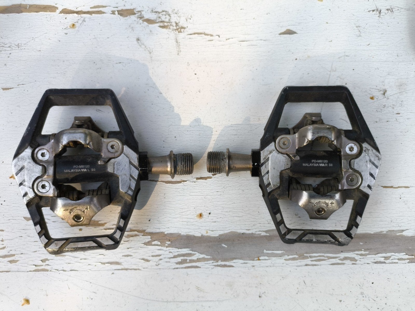 Shimano deore XT trail pedalen, Fietsen en Brommers, Crankstel of Pedalen, Gebruikt, Ophalen of Verzenden, Aluminium