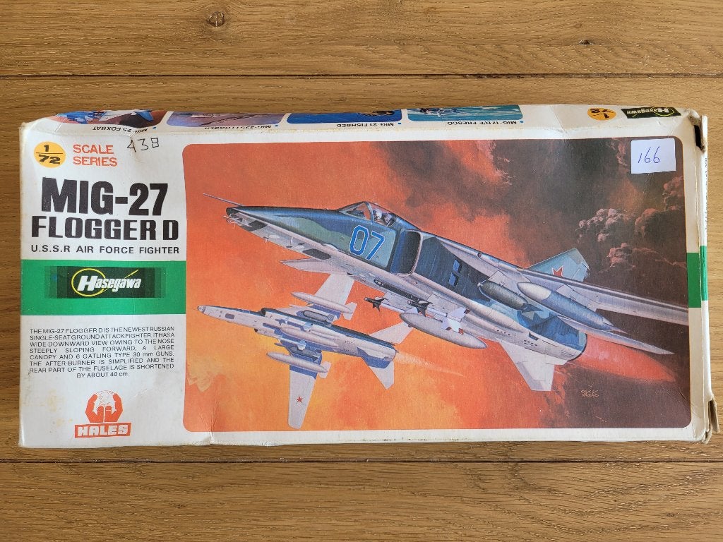 1:72 1/72 Hasegawa Mig-27 Flogger D, Ophalen of Verzenden, Zo goed als nieuw, Vliegtuig, Hasegawa