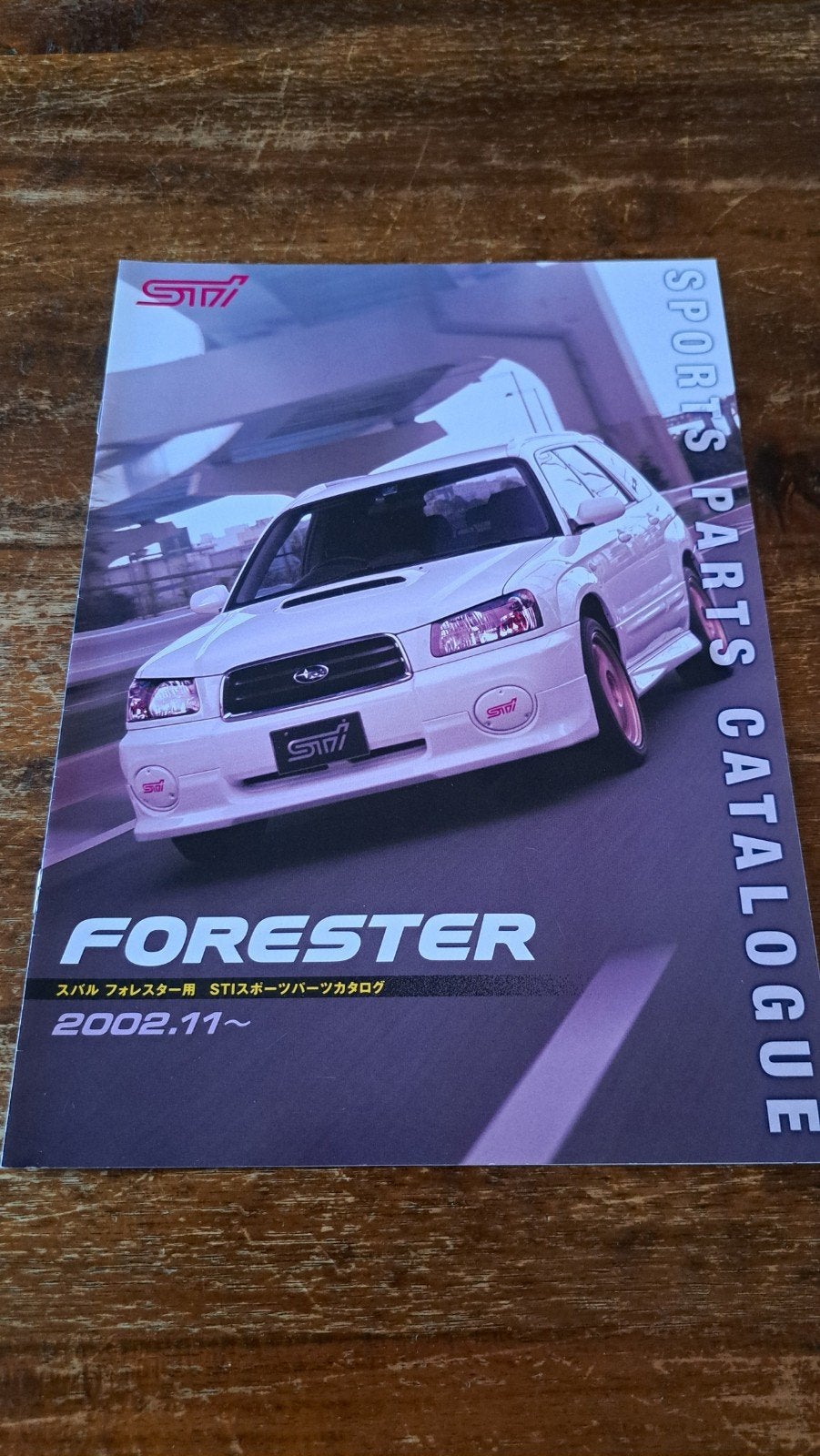 Japanse folder Subaru Forester STI sg 2002, Ophalen of Verzenden, Zo goed als nieuw, Auto's
