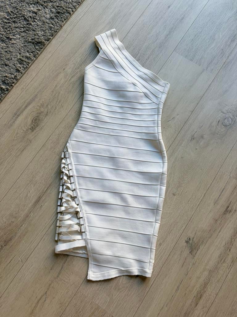 Bandage Jurk, Kleding | Dames, Wit, Ophalen of Verzenden, Zo goed als nieuw, Maat 36 (S)
