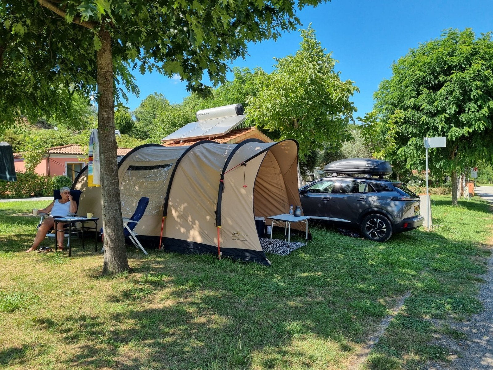 Mooie bijna nieuwe Bardani Spitfire 300 Deluxe tent, Ophalen, Zo goed als nieuw, Tot en met 4
