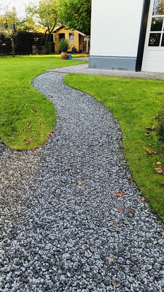 GRATIS: zebra split 8-16 mm, circa 5m², Tuin en Terras, Ophalen, Zo goed als nieuw, Split, Basalt