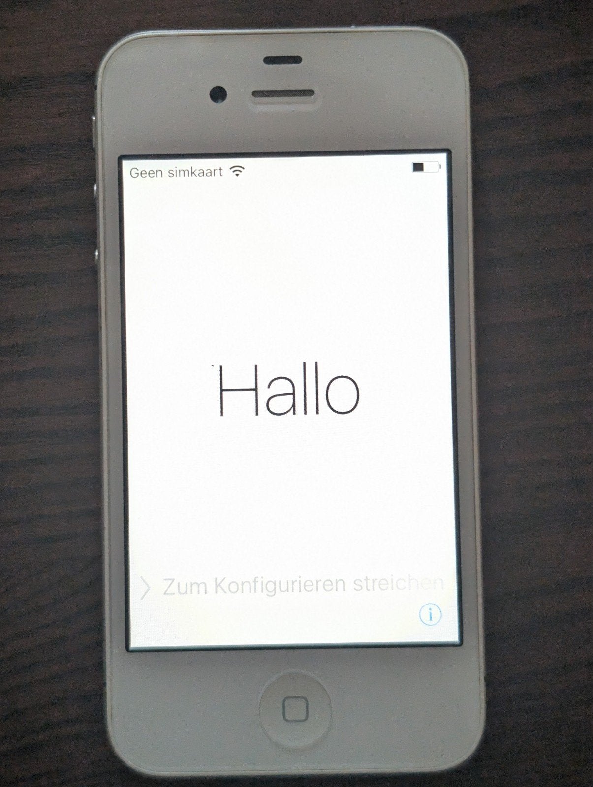 iPhone 4S (iCloud lock), Verzenden, Wit, Niet werkend, 91 %