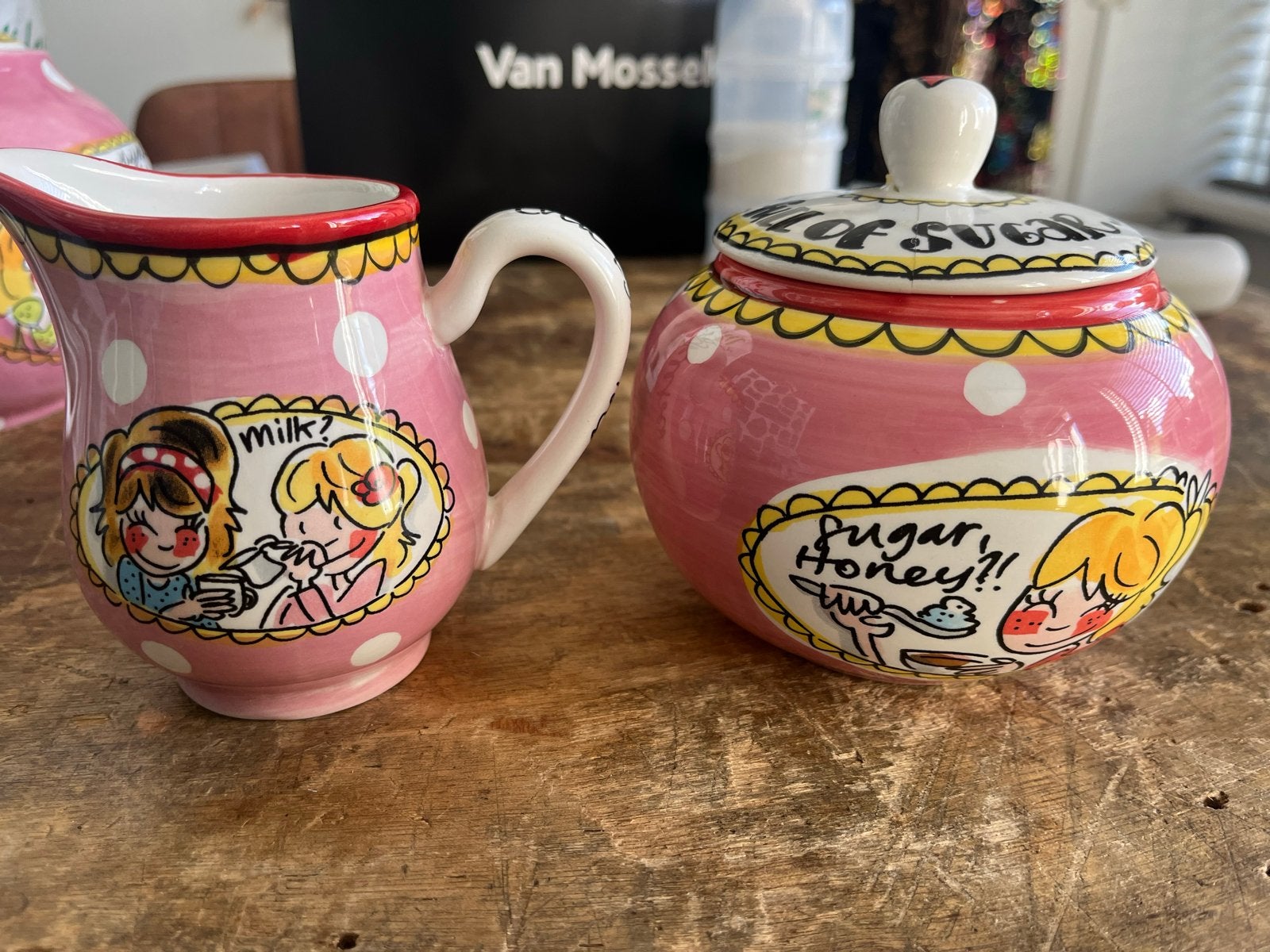 Blond Amsterdam Melkkan en Suikerpot - Gebruikt, Ophalen, Kan, Gebruikt, Aardewerk