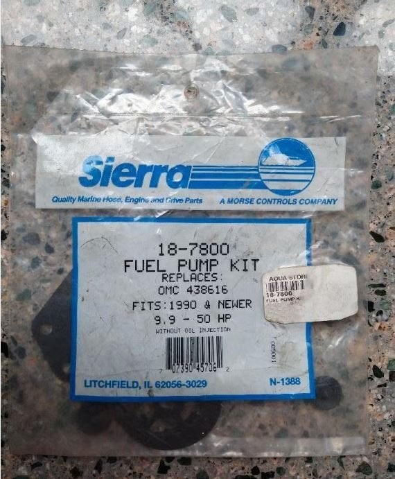 Sierra brandstofpomp kit 9.9 - 50pk Johnson/Evinrude., Ophalen of Verzenden, Nieuw, Motor en Techniek
