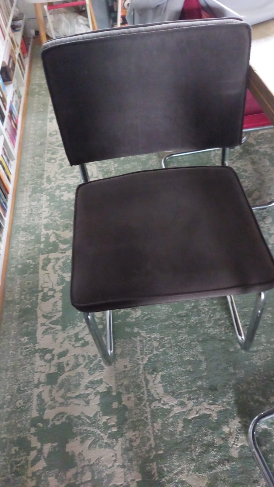 Set van 6 vintage stoelen in verschillende kleuren, Huis en Inrichting, Ophalen, Gebruikt, Overige kleuren, Metaal