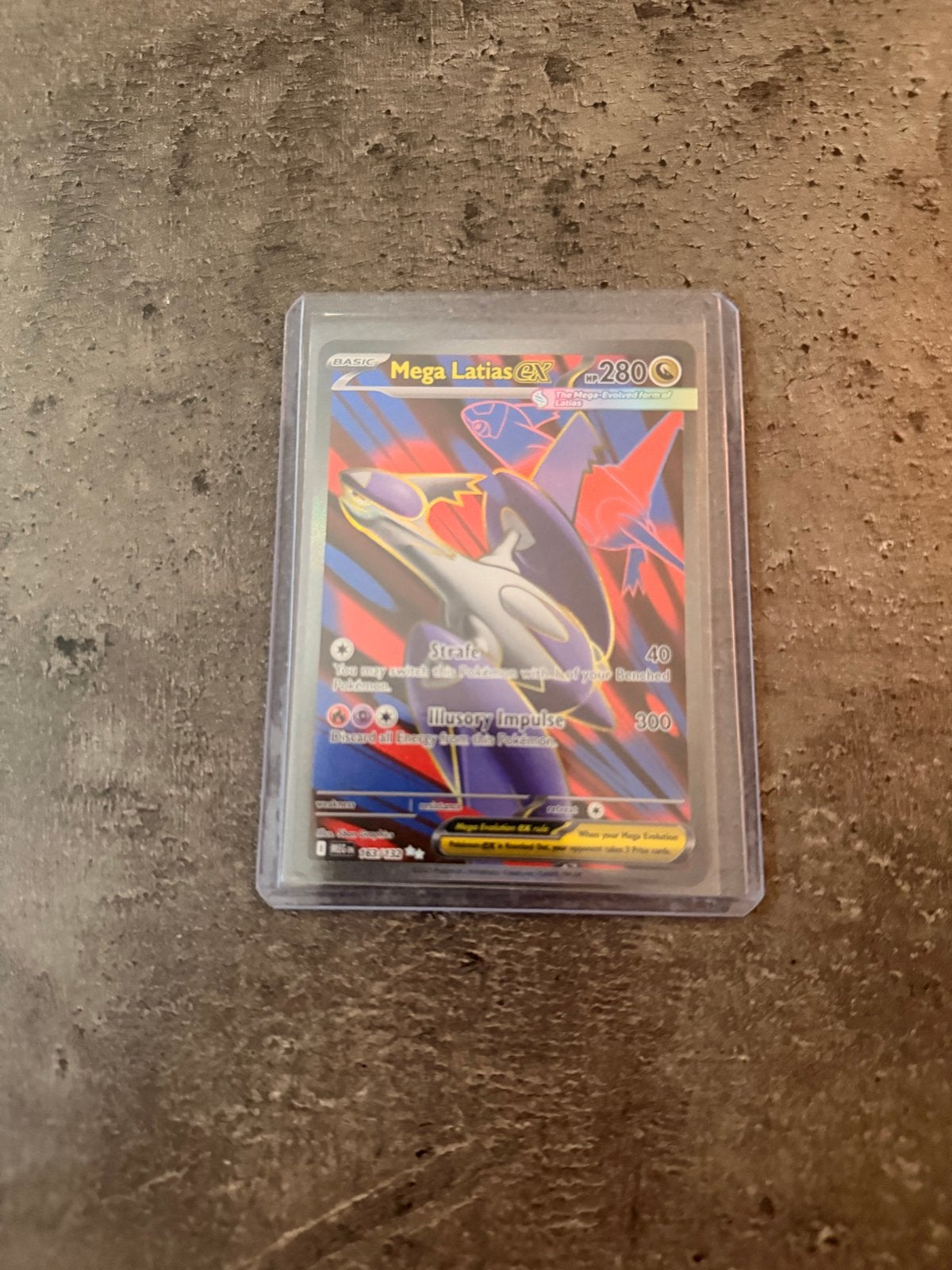 Mega Latias EX Pokémon kaart - Zeldzaam en in topstaat!, Ophalen of Verzenden, Zo goed als nieuw, Losse kaart