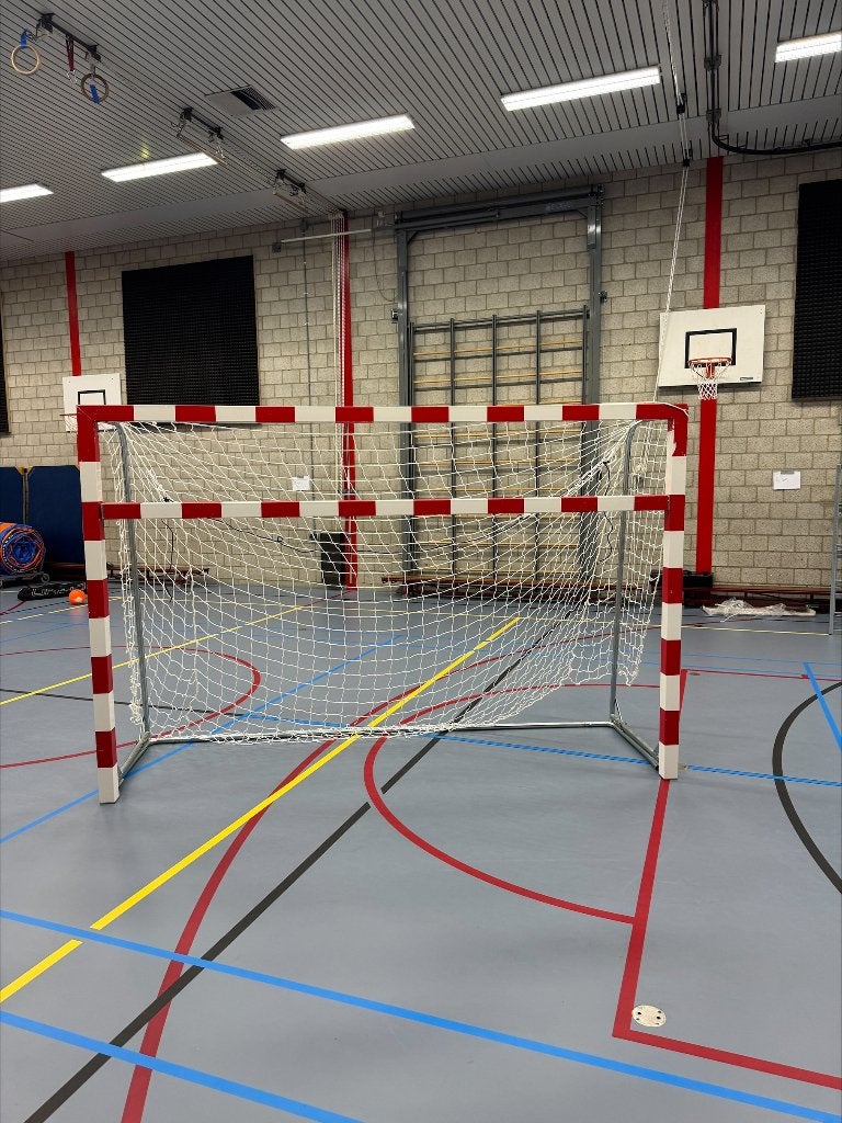 Handbaldoel zaalvoetbalgoal BOSAN vrijstaand ZGAN, Ophalen, Zo goed als nieuw, Toebehoren