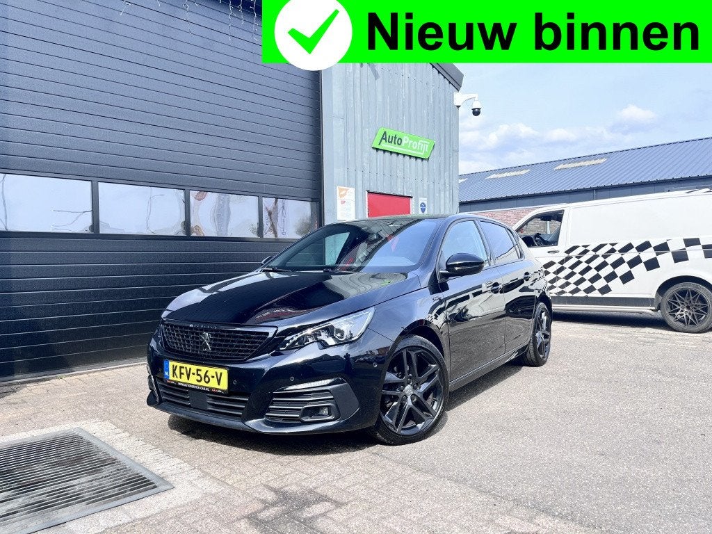 Peugeot 308 1.2 130PK GT-line Carplay|Navi|LED|18inch, Auto's, Peugeot, Gebruikt, Zwart, Bedrijf, Handgeschakeld