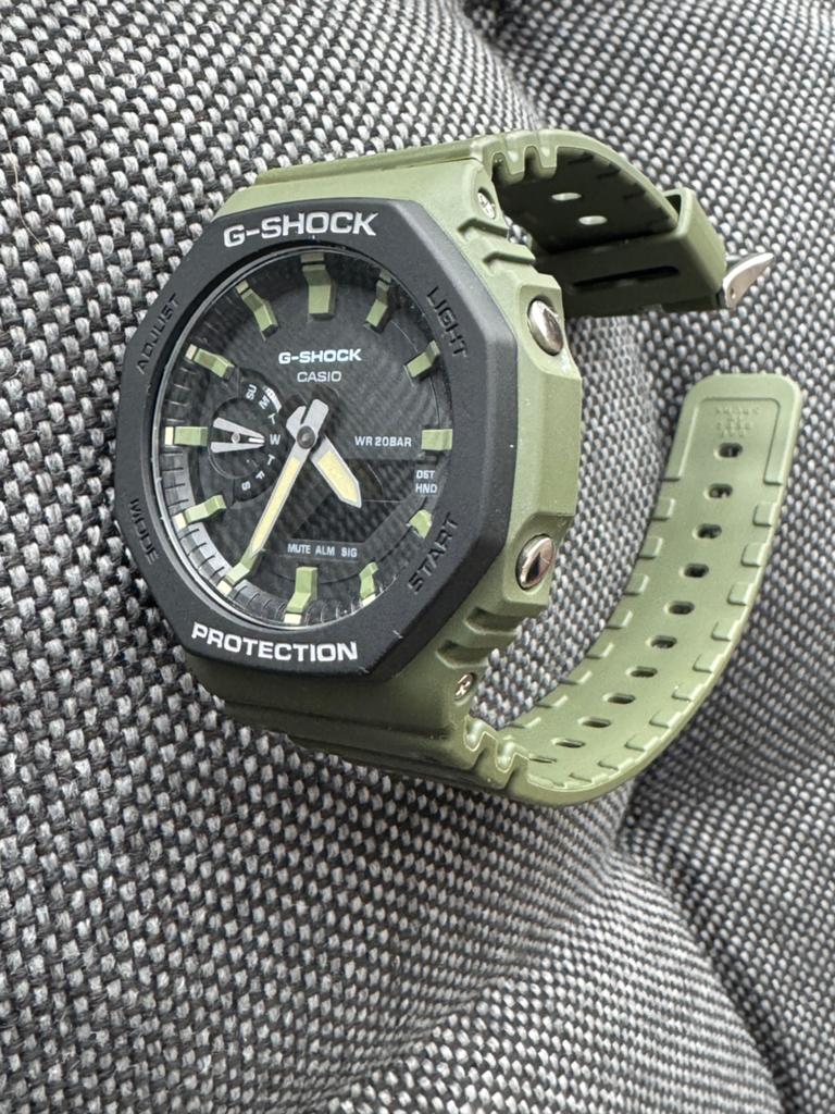 Casio G-Shock GA-2110 groen, Casio, Kunststof, Polshorloge, Kunststof