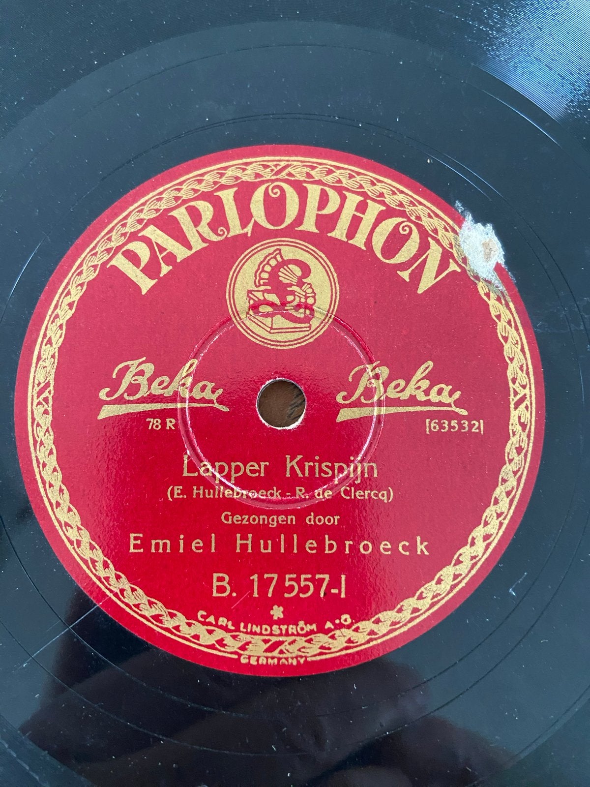 Emiel Hullebroeck - Lapper Krijspijn / Tineken van Heule 78, Cd's en Dvd's, Ophalen of Verzenden, Gebruikt, 10 inch, Overige typen