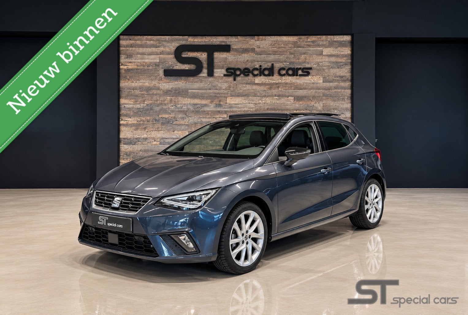 Seat Ibiza 1.5 TSI ACT FR|Pano|dealer ond., Auto's, Stof, Gebruikt, Zwart, 4 cilinders