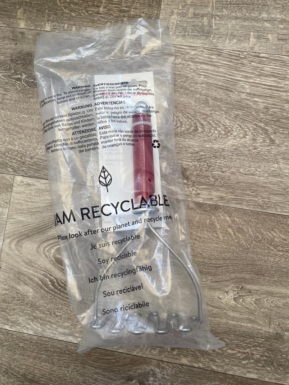 KitchenAid Pureestamper stamper Empire Red, Ophalen of Verzenden, Zo goed als nieuw, Rvs of Chroom