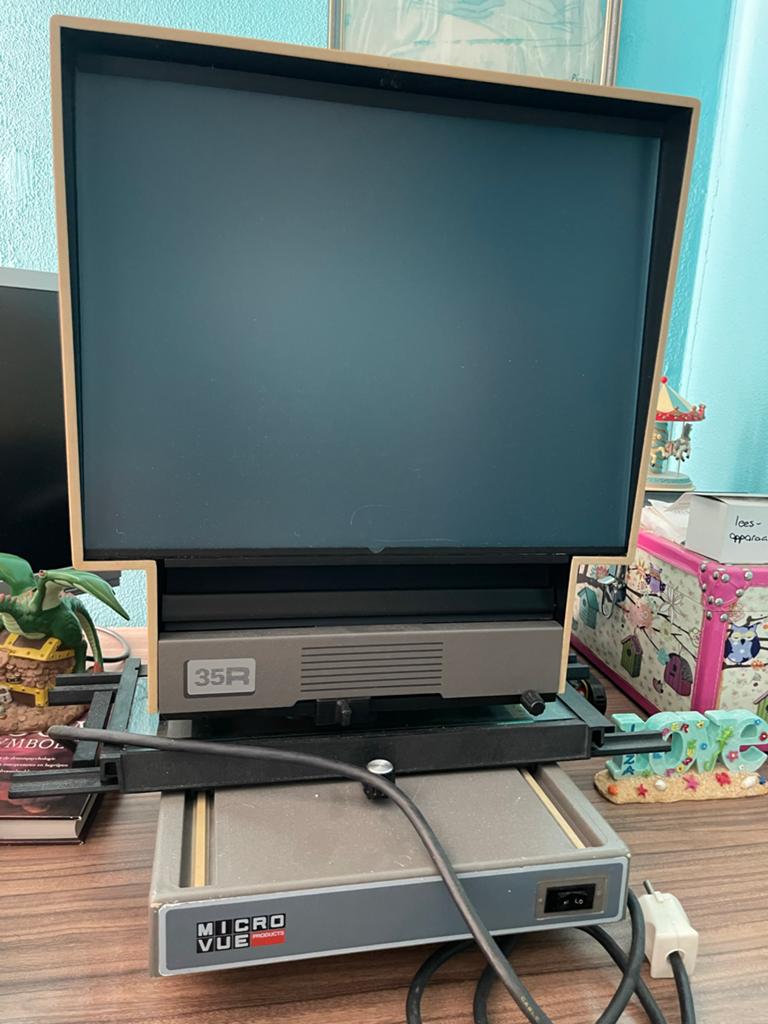 Micro Vue 35R Microfilm Lezer - Perfect Werkend, Ophalen of Verzenden